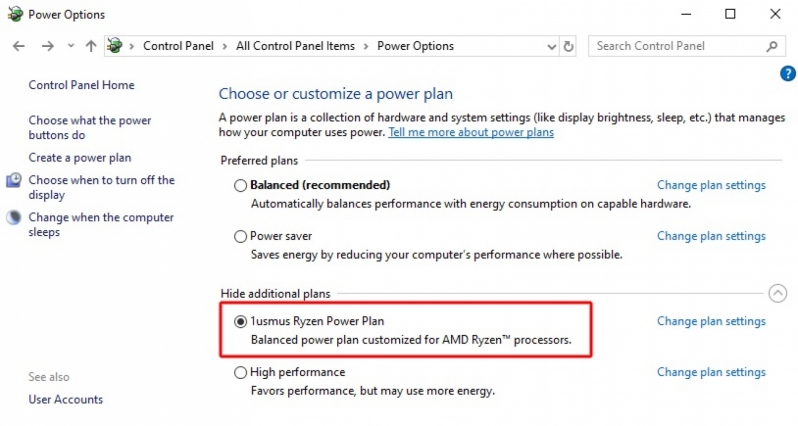 1usmus' Custom Power Plan Boosts Zen 2's Boost Performance