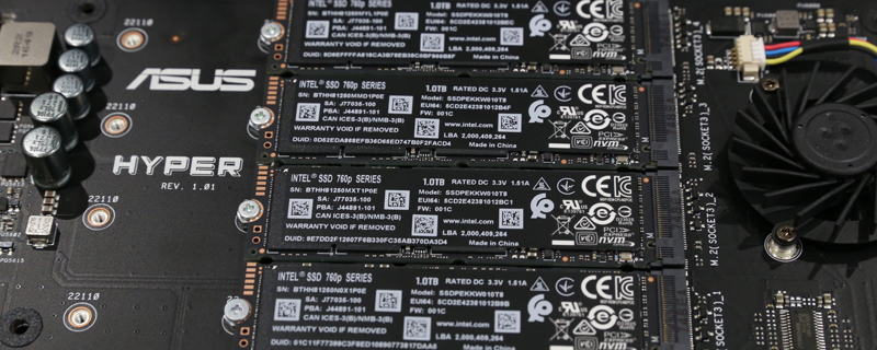 4x Intel 760P 1TB M.2 NVMe RAID0 Review OverKILL3D