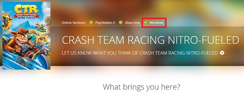 Activision hints at Crash Team Racing's PC release