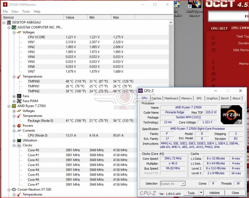AMD Ryzen 7 2700X with Corsair H60 Overclocking & Undervolting