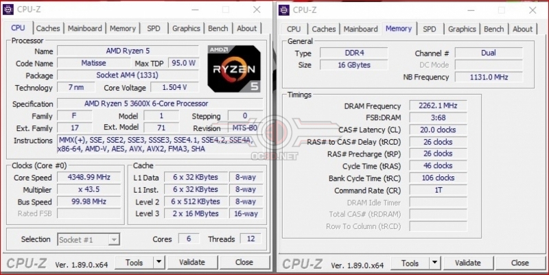 AMD Ryzen 5 3600X X570 Overclocking