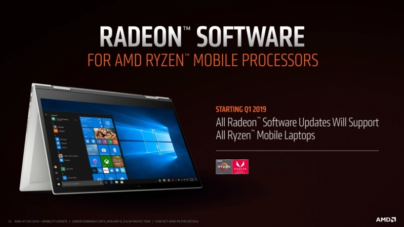 AMD's next Radeon Software Adrenalin Driver will Support Ryzen Mobile
