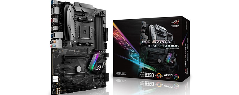 ASUS AM4 X370-F and B350-F Strix pictured