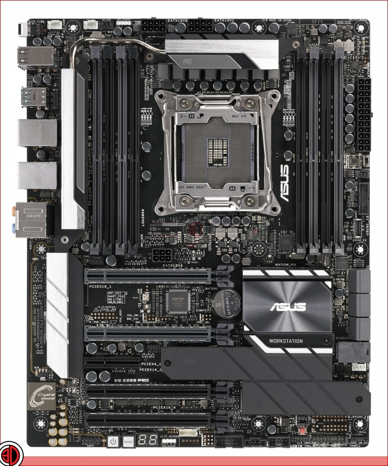 ASUS announces three new Workstation-grade WS series X299 motherboards