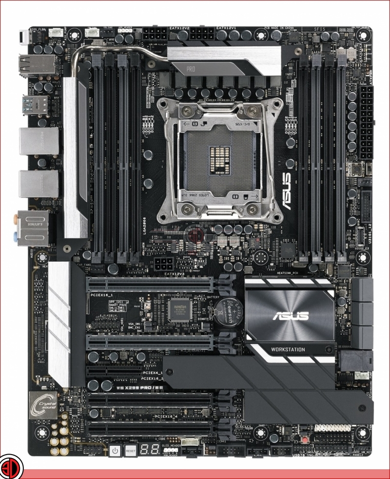 ASUS announces three new Workstation-grade WS series X299 motherboards