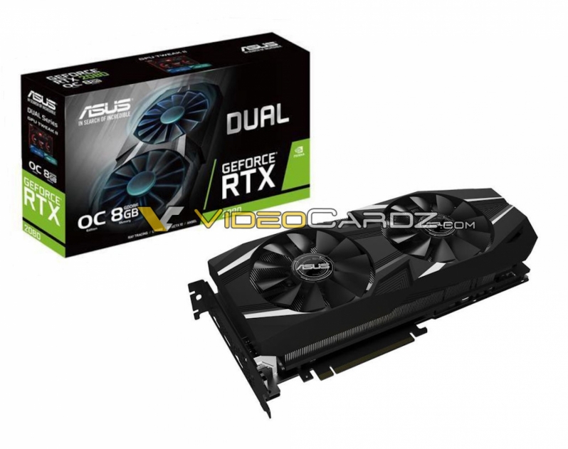 ASUS Geforce RTX ROG Strix, Dual and Turbo graphics cards pictured