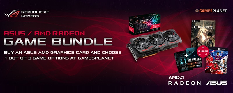 ASUS is offering free games with new Radeon GPU purchases