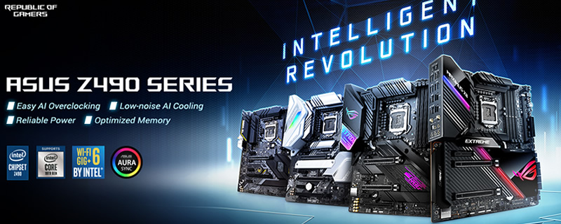 ASUS reveals its entire Z490 motherboard lineup