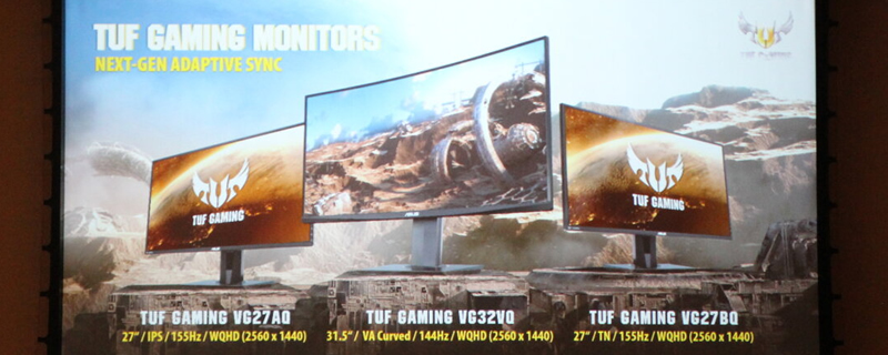 ASUS reveals their TUF series of Gaming Monitors with ELMB-Sync Tech