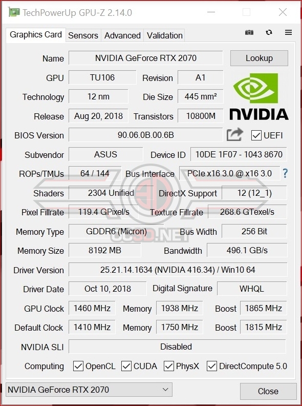 ASUS RTX 2070 ROG Strix OC Review