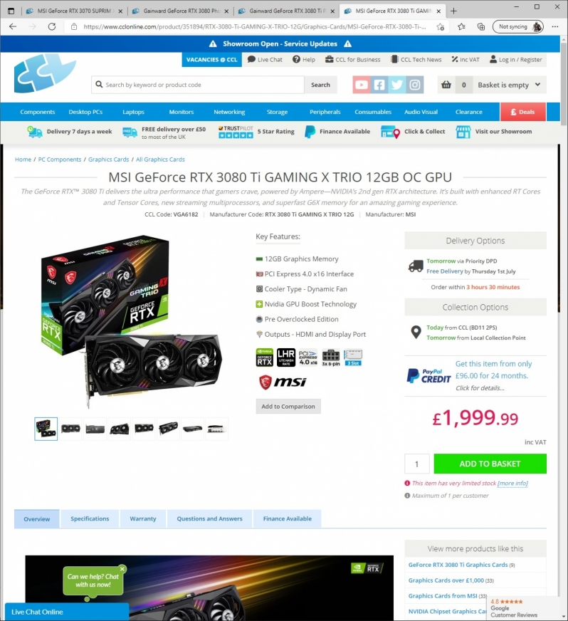 CCL's Scalping Again - GPUs should not cost this much