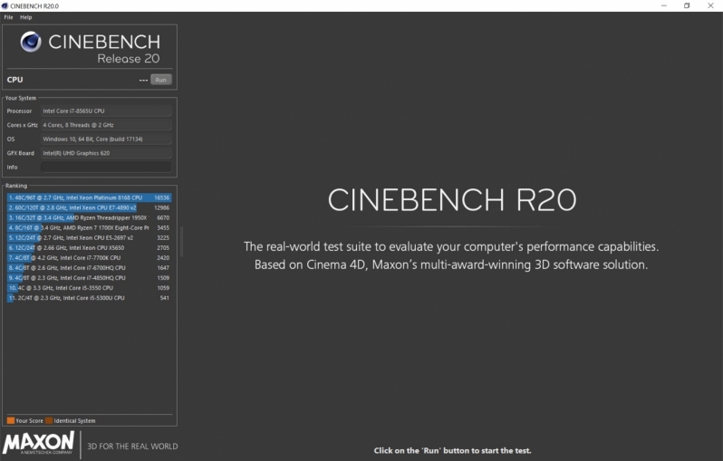 Cinebench R20 is now available as a Standalone Download