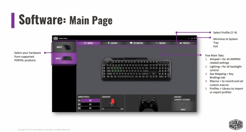 Cooler Master MK850 AIMPAD Software
