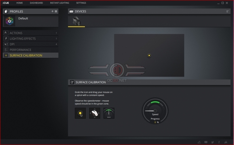 Corsair Glaive RGB Pro Mouse control