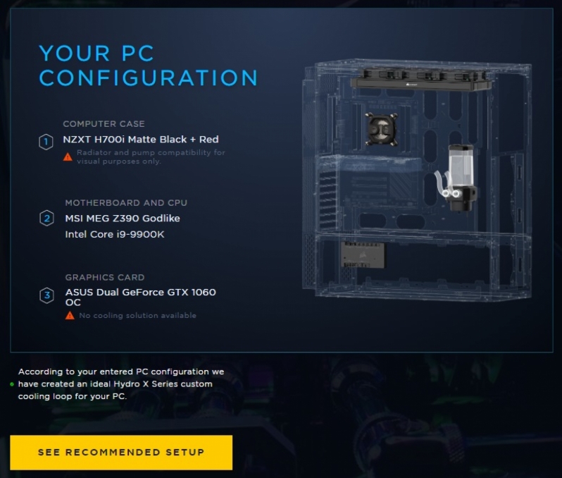 Corsair Hydro X Water Cooling Configurator Guide