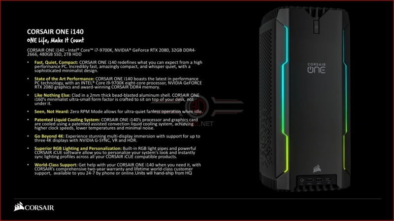 Corsair Refreshes their One System Lineup with i180 Pro, i160 & i140 Models