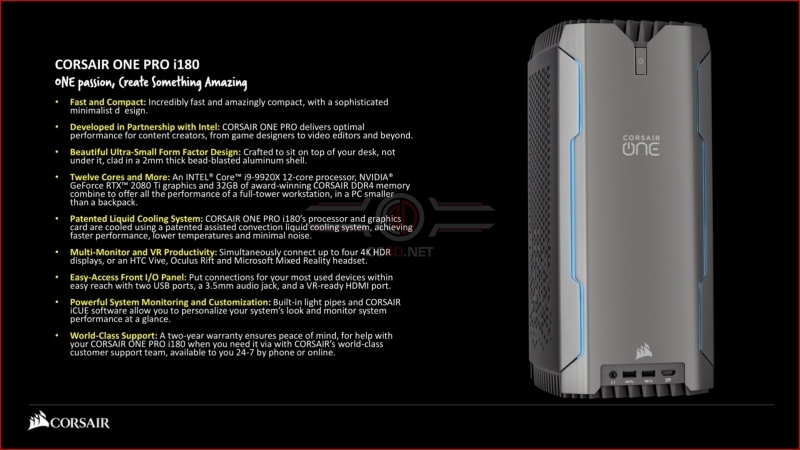 Corsair Refreshes their One System Lineup with i180 Pro, i160 & i140 Models