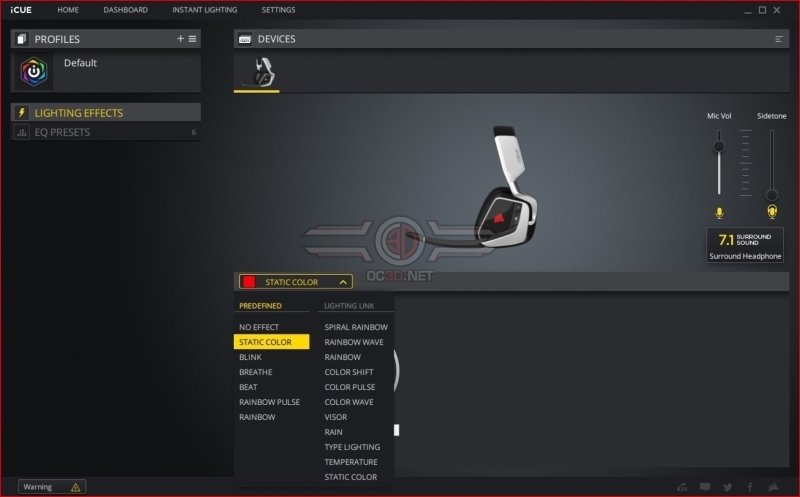 Corsair Void RGB Elite Wireless Lighting