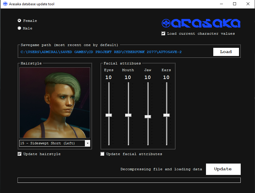 Cyberpunk modder allows PC players to change their character's face an hairstyle