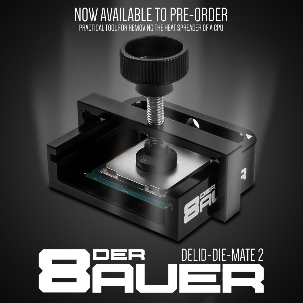 der8auer's Delid-Die-Mate is now available to Pre-order at Overclockers UK