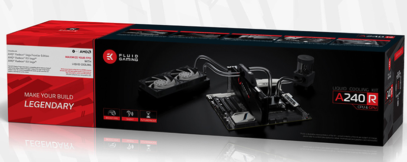 EKWB releases their new Fluid Gaming A240R kit and RX Vega water block