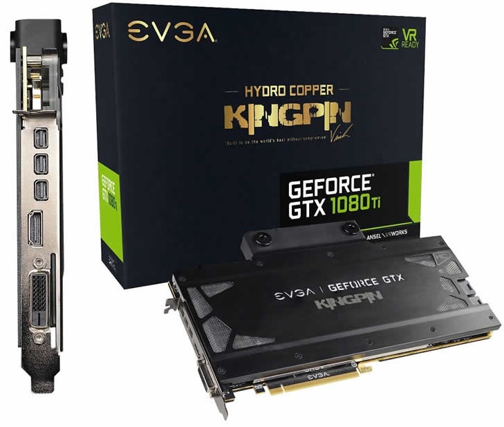 EVGA announces their GTX 1080 Ti K|NGP|N Hydro Copper single slot GPU