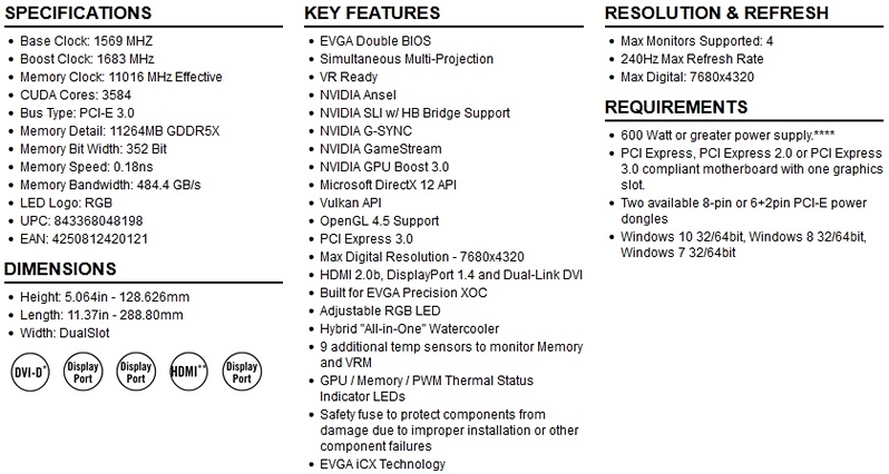 Evga geforce gtx on sale 1080 ti ftw3 review