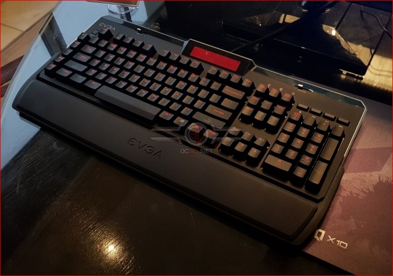 EVGA showcases their Z10 Mechanical keyboard with an LCD display