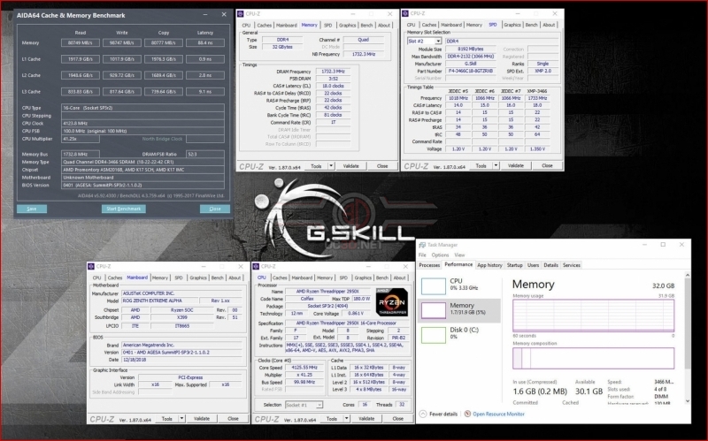G.Skill Launches x399-Optumised 3466MHz DDR4 memory for AMD Threadripper