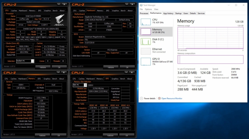 Gigabyte Enables Support 32GB DDR4 DIMMs on Z390 and C246 Motherboards