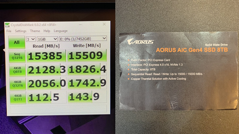 Gigabyte showcases their Aorus 15,000 MB/s PCIe 4.0 SSD