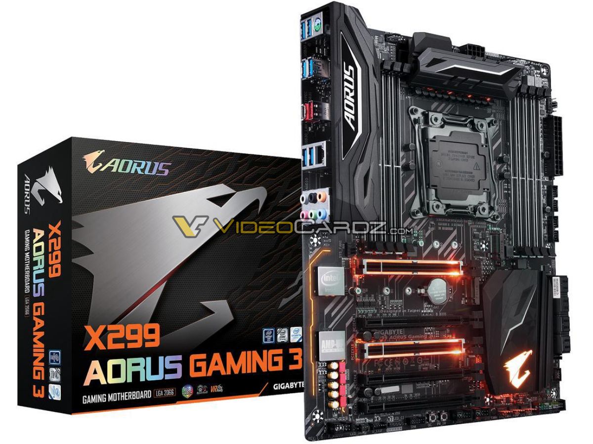 Gigabyte X299 Aorus Gaming motherboards leak