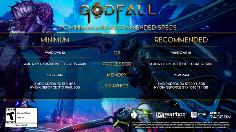 Godfall's PC system requirements have neem released - Is your system ready?