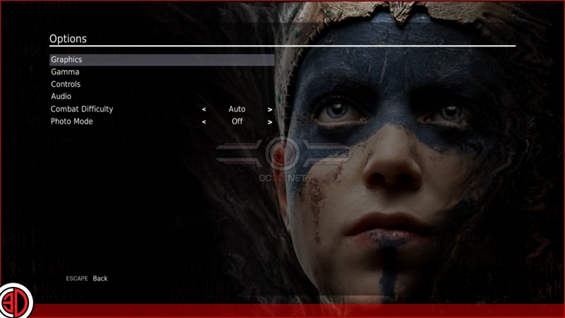 Hellblade: Senua's Sacrifice Graphical options and settings