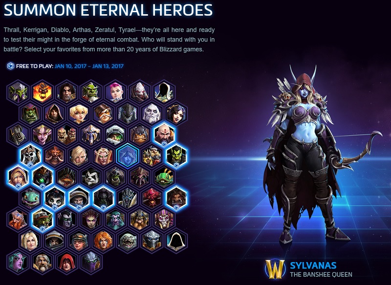 Heroes of the Storm's full hero roster will be free to play this ...