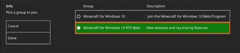 How to access Minecraft's RTX Beta on PC