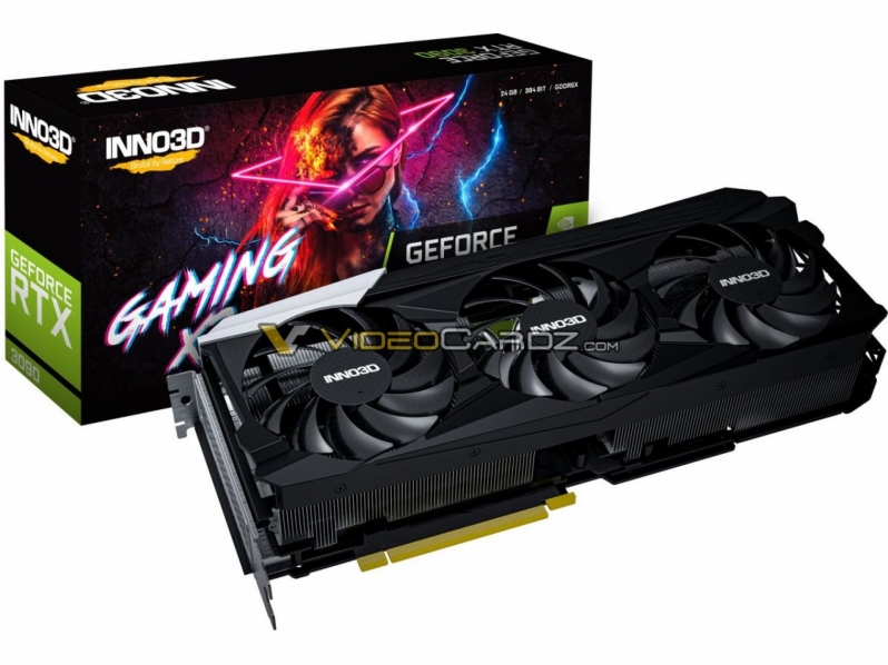 Inno3D's colossal 4-fan Geforce RTX 30 series leaks