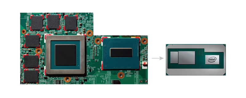 Intel/AMD custom Kaby Lake-G/Radeon MCM has been pictured