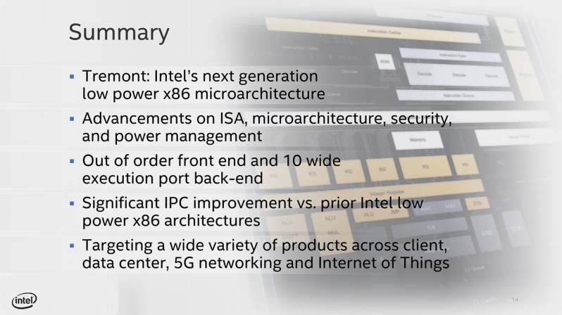 Intel introduces their 10nm Tremont CPU architecture