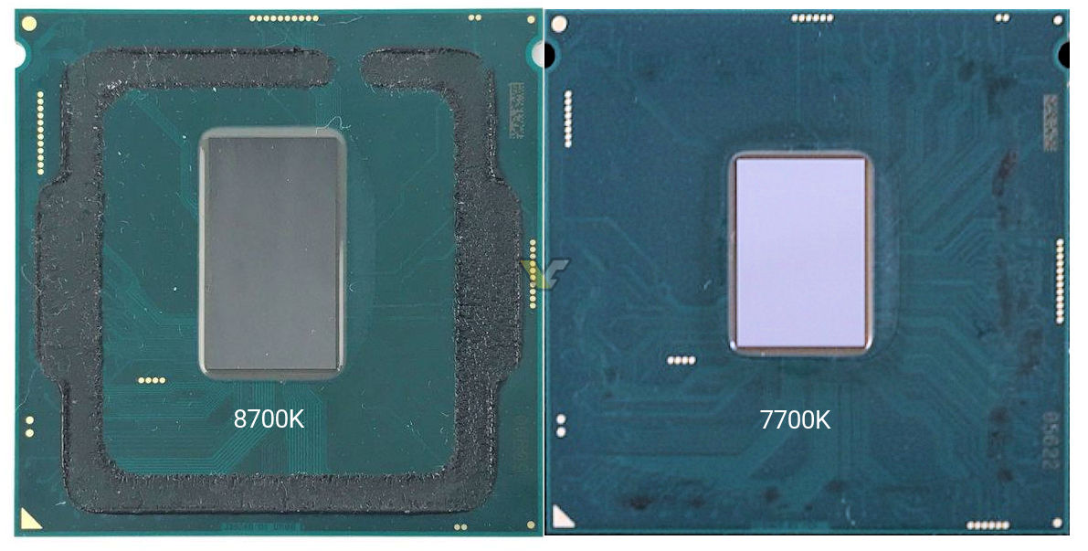 Intel's i7 8700K has been delidded and pictured
