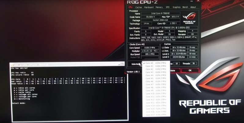 Intel's i9 7980XE has been successfully overclocked to 6.1GHz on all 18 cores