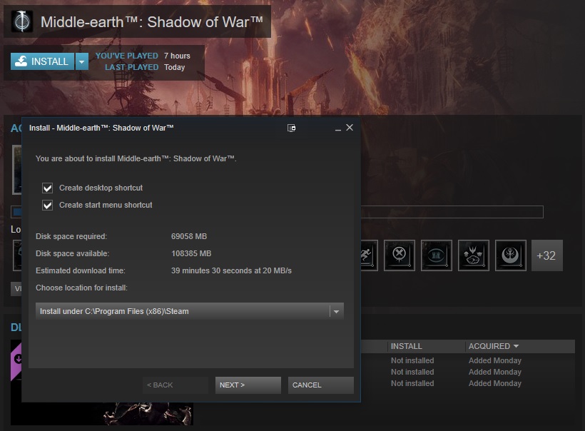 Middle Earth: Shadow of War no longer Auto downloads the game's 4K texture pack