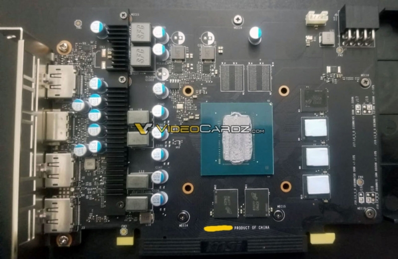 MSI GTX 1660 Ti Ventus Pictured Alongside Nvidia TU116 Core