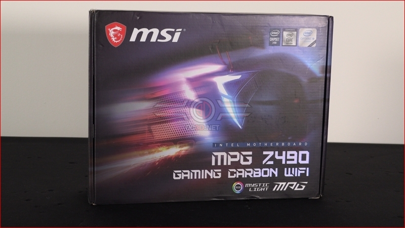 MSI MPG Z490 Carbon Gaming WiFi Packaging