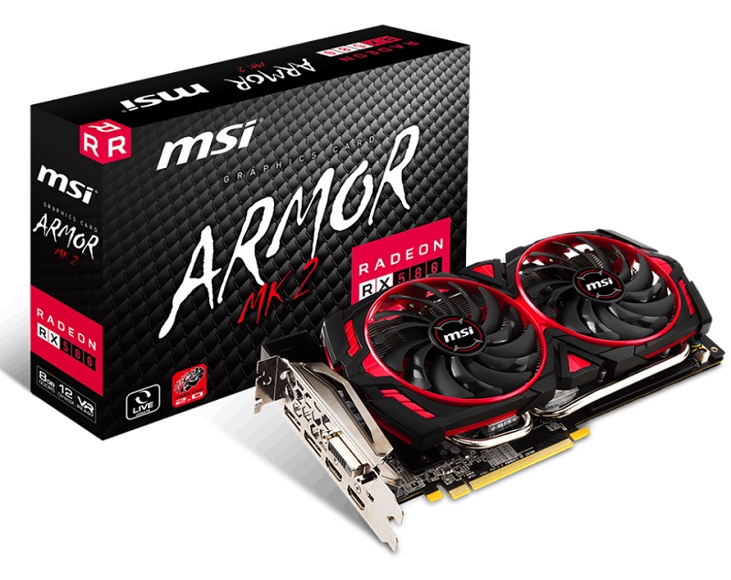 MSI releases four new RX 570/580 Armor MK2 series GPUs