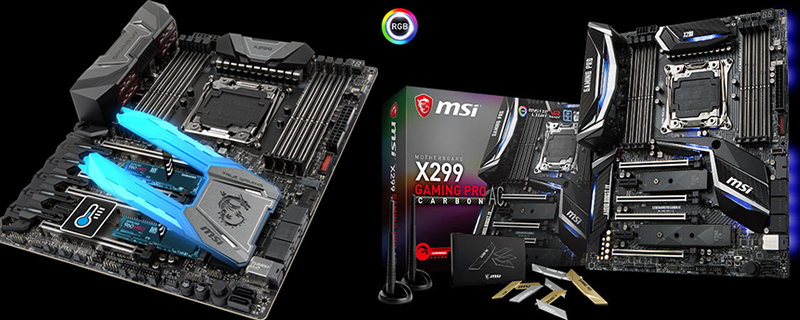 MSI showcase their X299 Gaming M7 ACK and Gaming Pro Carbon