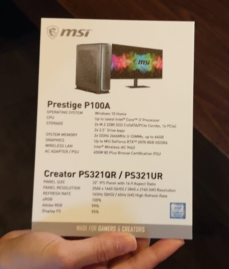 MSI Woos content professionals with its Creator and Prestige product line CES