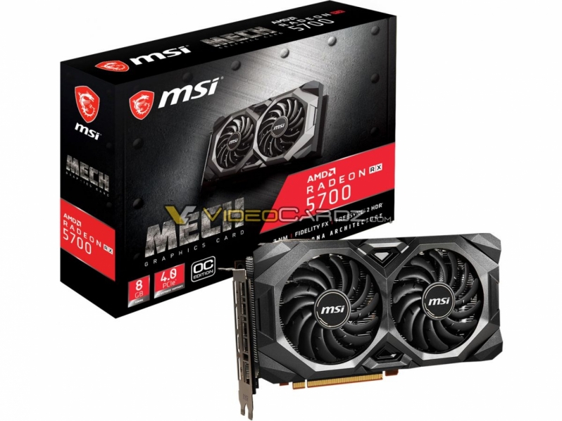 MSI's Radeon RX 5700 Mech has been pictured