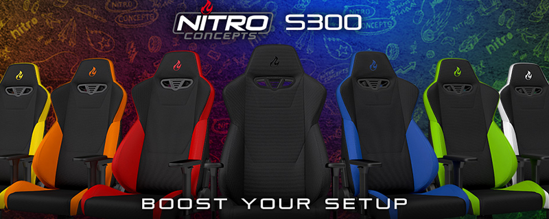Nitro Concepts releases their new S300 Gaming Chair