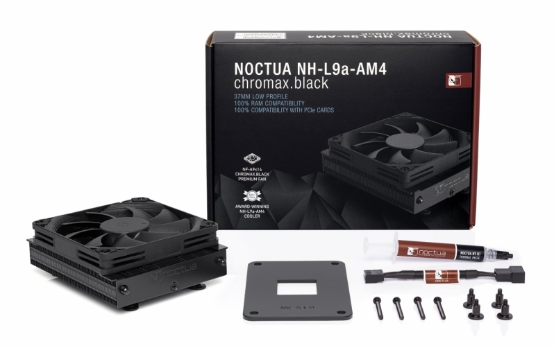 Noctua launches its all-black NH-L9a-AM4 Chromax for AMD's Ryzen series processors